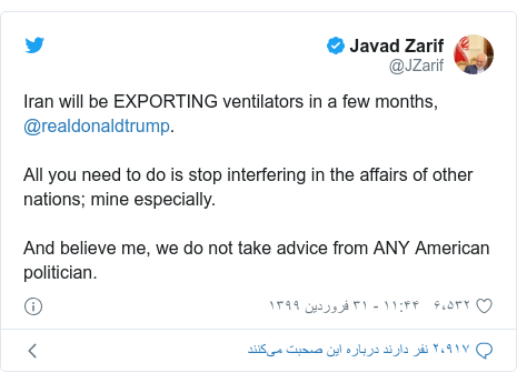 Zarif Tweet