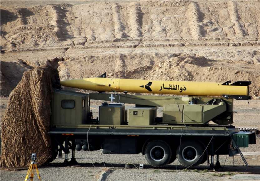 موشک ذوالفقار متعلق به سپاه پاسداران انقلاب اسلامی
