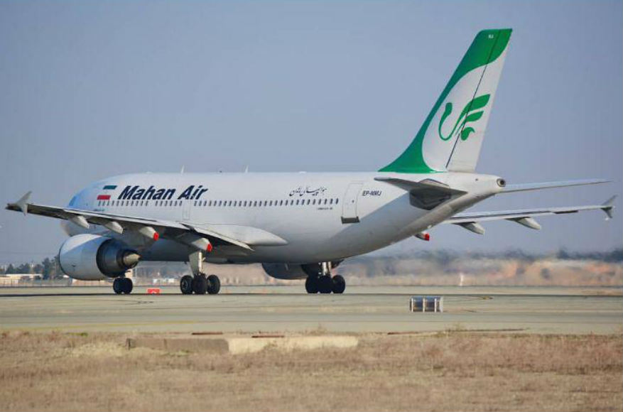 ایرباس ماهان در باند فرودگاه «خمینی»؛ تهران زمستان ۱۳۹۷؛ منبع: اینستاگرام ماهان