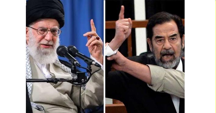 صدام حسین و علی خامنه‌ای