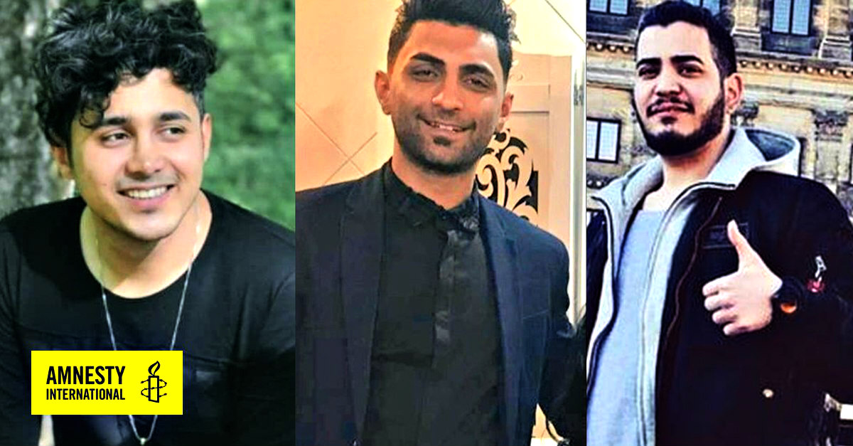 امیرحسین مرادی، محمد رجبی و سعید تمجیدی از راست به چپ