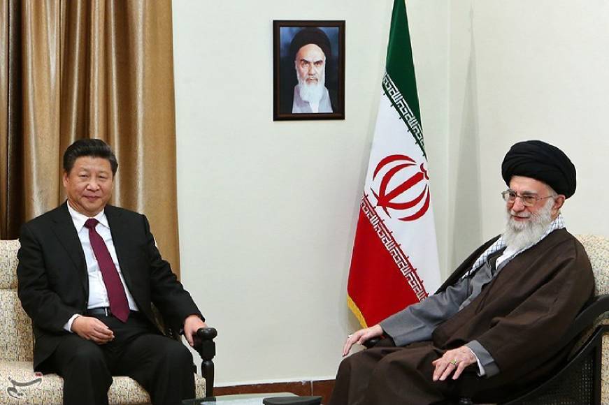 دیدار شی جین پینگ رئیس‌جمهوری خلق چین با علی خامنه‌ای رهبر جمهوری اسلامی ایران بهمن ۱۳۹۴