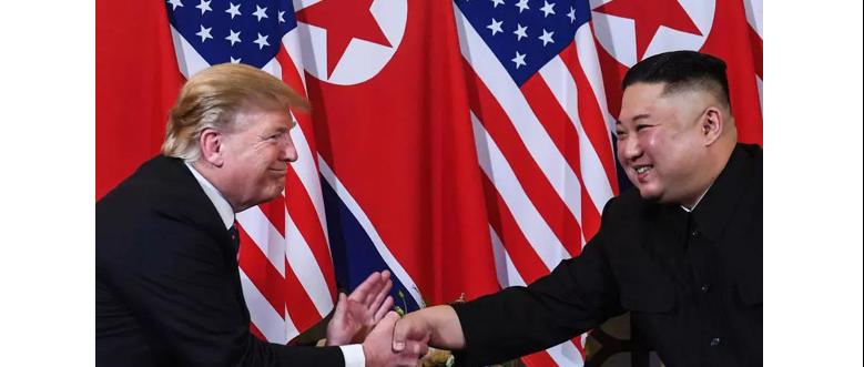 دونالد ترامپ رئیس جمهوری آمریکا و کیم جونگ اون رهبر کره شمالی چهارشنبه ۲۷ فوریه AFP - SAUL LOEB