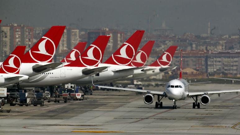Turkish Airlines airplanes at Ataturk International Airport, in Istanbul   -   کپی رایت  AP Photo