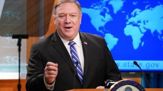 وزیر امور خارجه آمریکا می گوید به تمدید تحریم های تسلیحاتی ایران امیدوار است