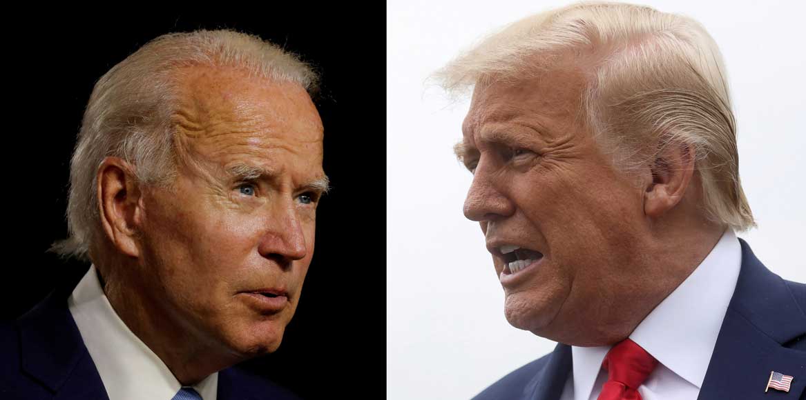 دونالد ترامپ و جو بایدن؛ اکتبر ۲۰۲۰