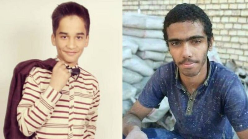 از راست: محسن محمدپور و محمد داستان‌خواه دو نوجوان کشته شده‌ای که گزارشگر ویژه حقوق بشر به نام آنها اشاره کرده
